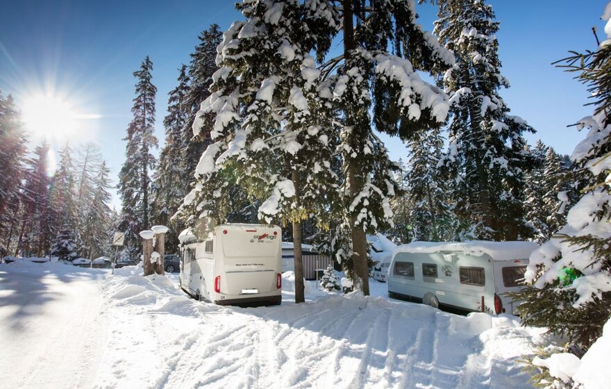 Camping Lenzerheide im Winter | © Ferienregion Lenzerheide